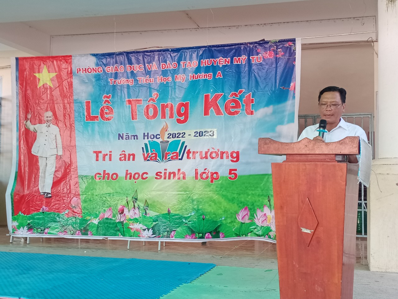 Trường Tiểu học Mỹ Hương A tổ chức thành công Lễ Tổng kết năm học 2022 - 2023